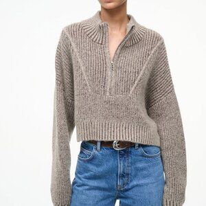 Cropped Hampton Sweater ~ Bisque